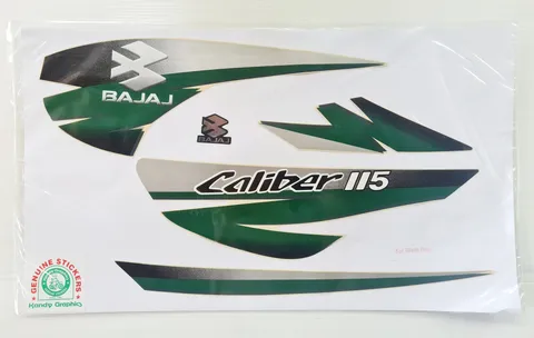 Bajaj Caliber 115 (For Black Bike - Green) — CALIBER sticker Sri Lanka